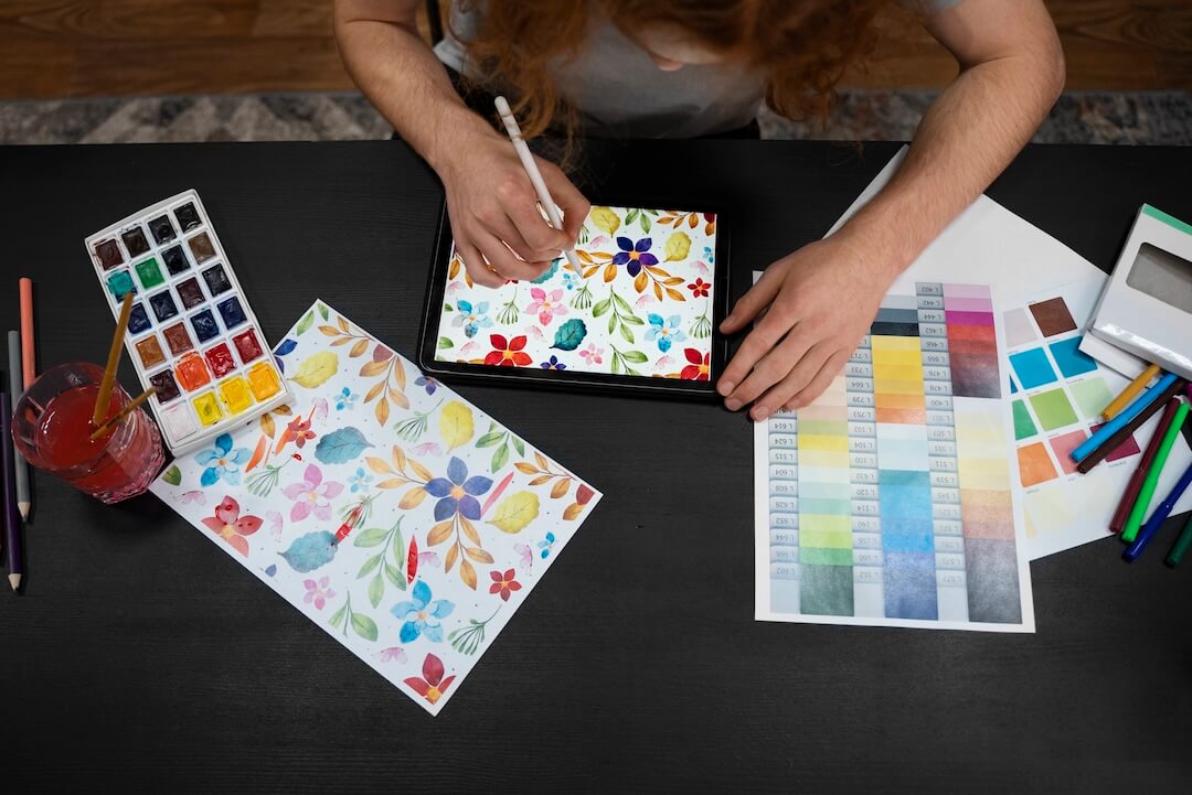 Digital Art digital art tools and traditional drawing supplies for young designers